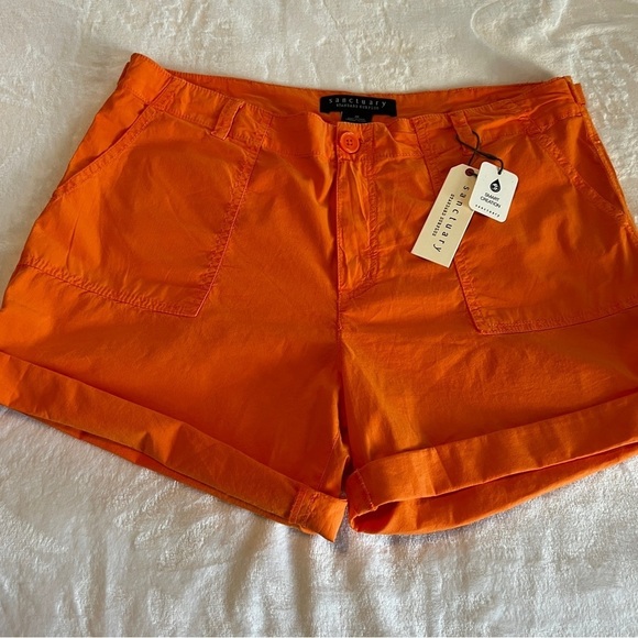 NEW Sanctuary Explorer Patch Pocket Short Orange Coral size 30 - Picture 2 of 10